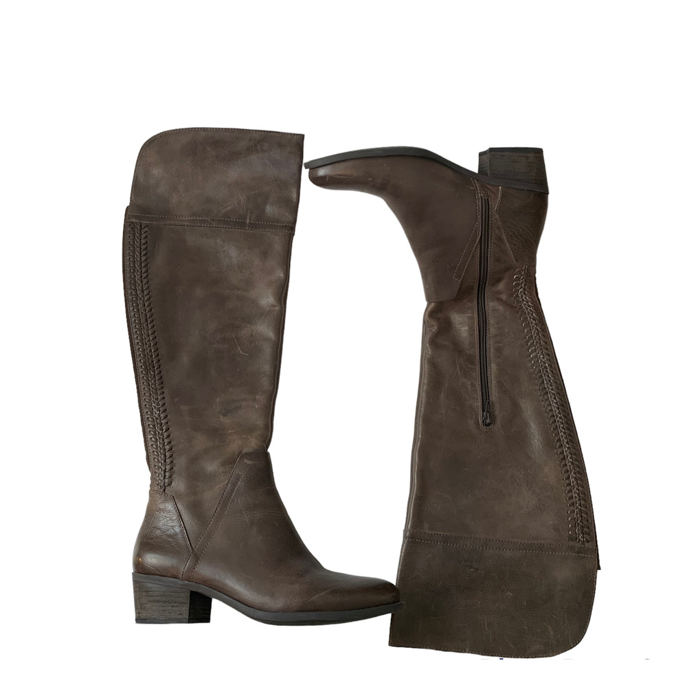 Vince Camuto Bendra Over-the-knee Riding Boots Size 9.5M Leather Brown